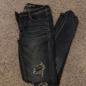 American Eagle holey jeans